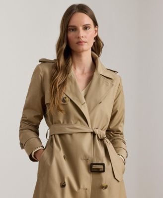 Women's Double-Breasted Belted Trench Coat