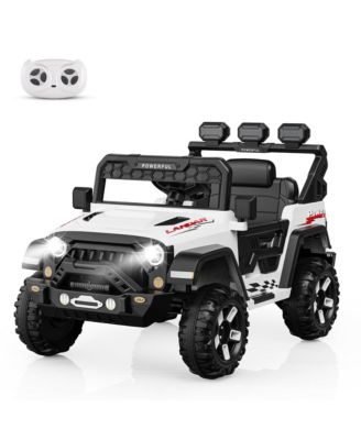 12V Electric Ride-On Off-Road Vehicle, Parental Remote Control, 3 Speeds, LED Lights, Music, Wireless Connection, Gradual Power-Up