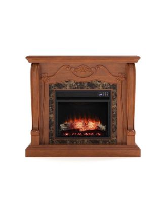 Cardona Electric Electric Fireplace With Faux Marble