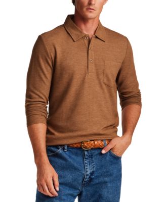 Men's Stretch Waffle Polo Shirt