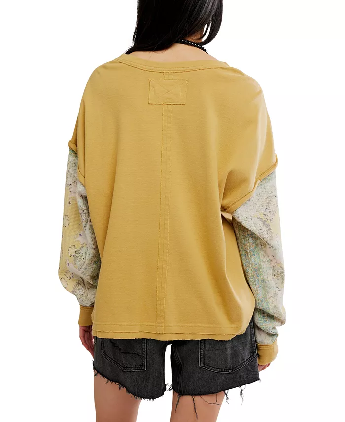 Juniors' Wild and Free Twofer Crewneck Top - thumbnail 5