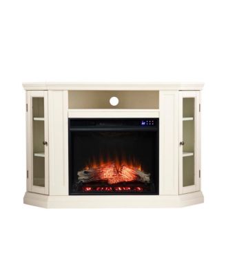 Claremont Electric Corner Touch Screen Fireplace   Storage