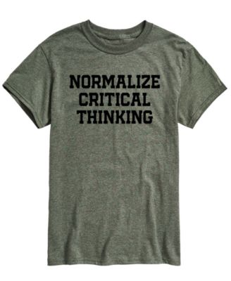 Men's Normalize Critical Thinking Short-Sleeve Graphic T-Shirt