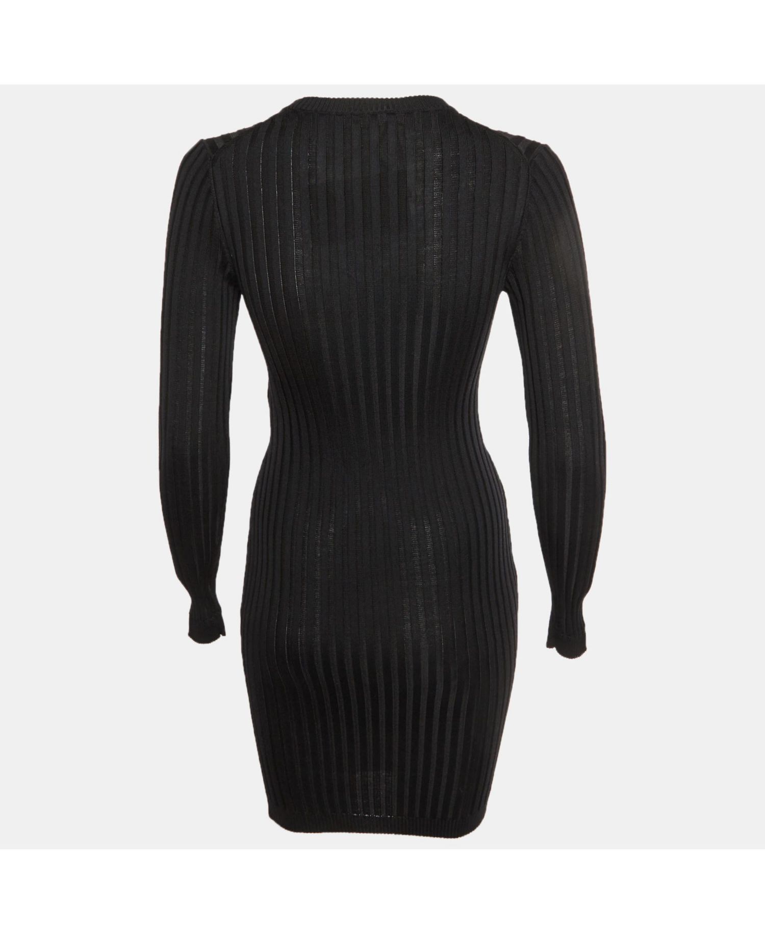 Women's Rib Knit Safety Pin Detail Mini Dress
