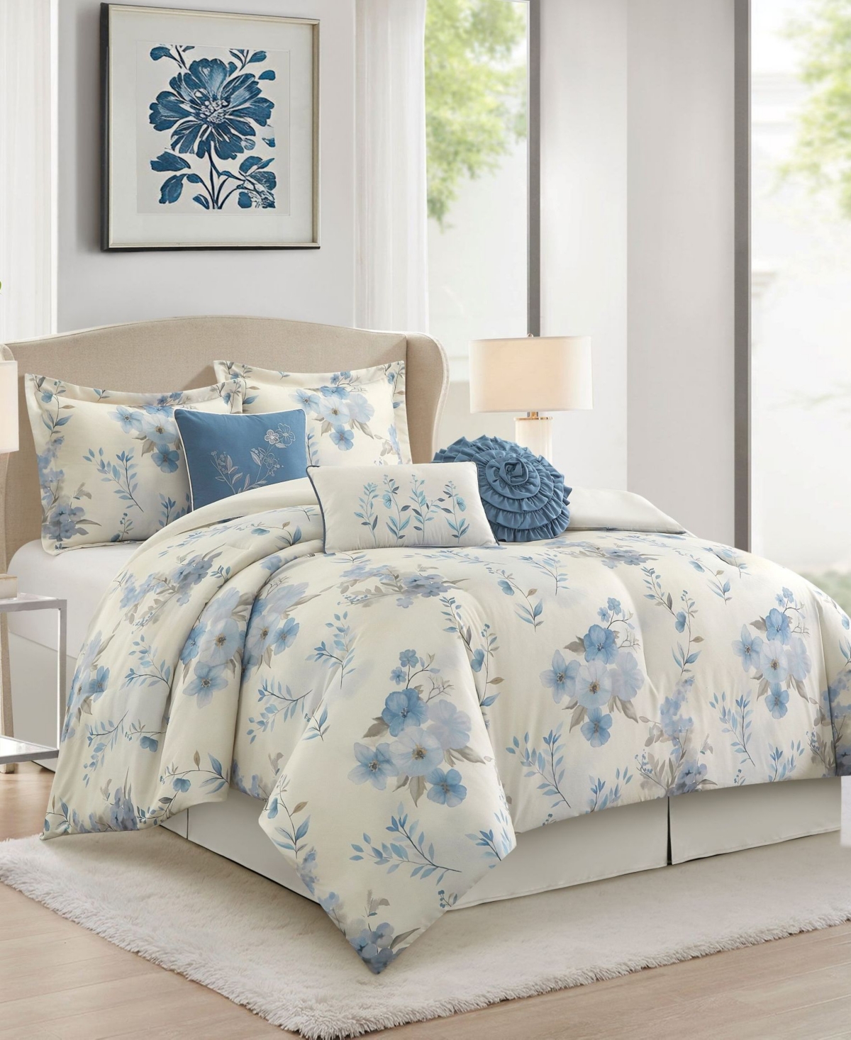 Stratford Park Karly Floral 7-Piece Comforter Set