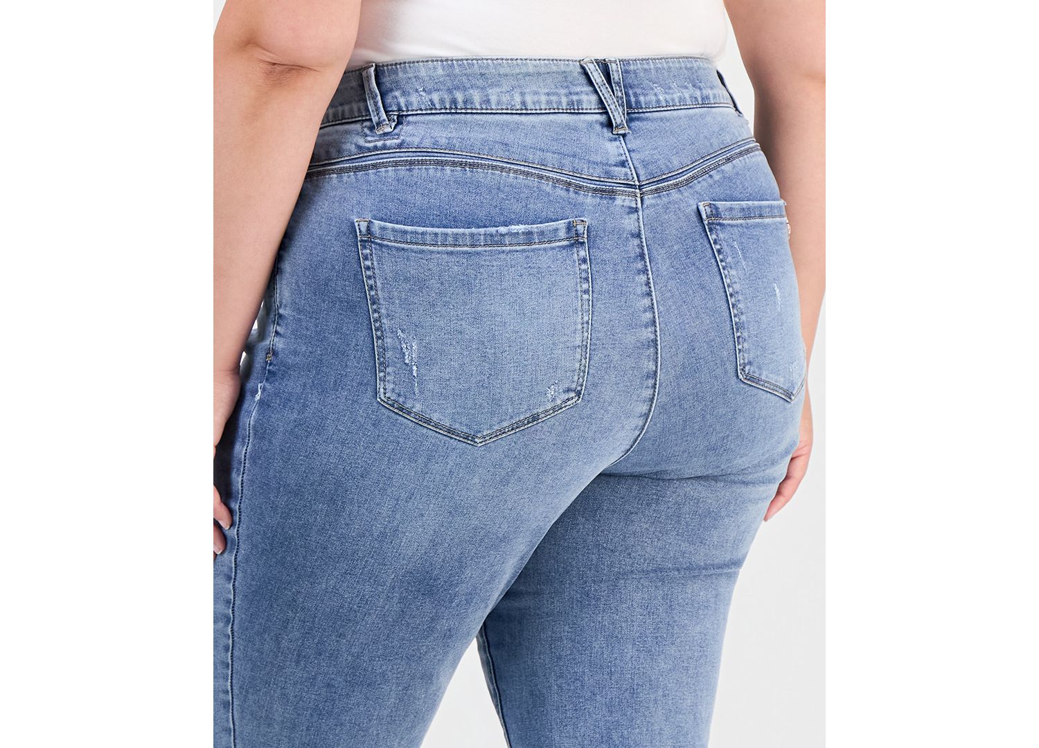 Trendy Plus Size AbSolution High-Rise Slim Straight-Leg Jeans