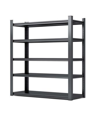 78inch Height  5-Tier Industrial Metal Shelving - 2000lbs Heavy Duty Storage Rack