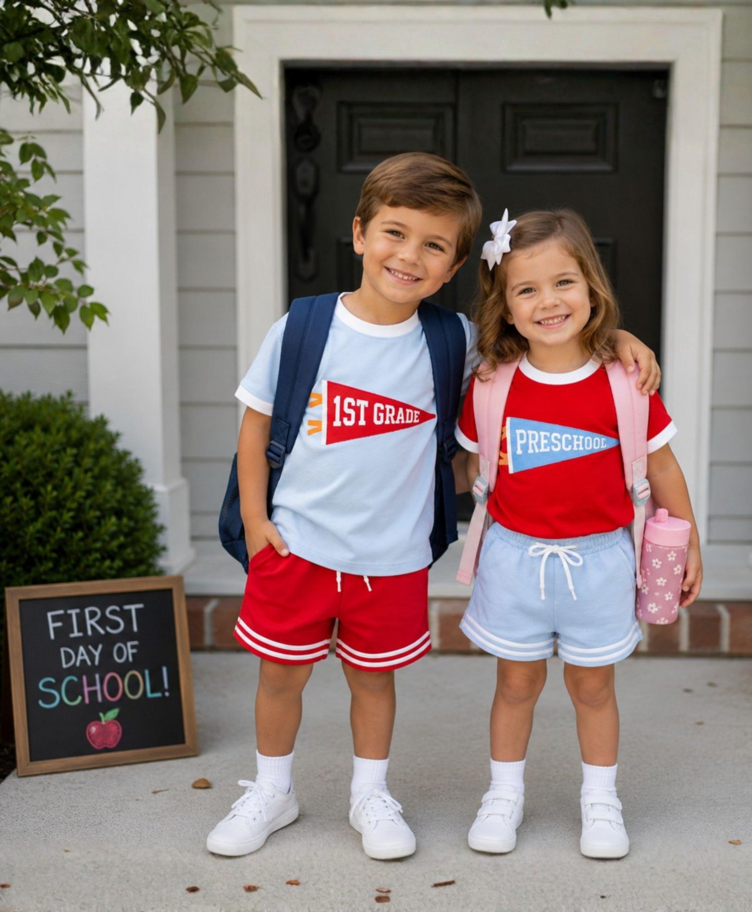 Little/Big Unisex XS - XL Striped Varsity Shorts
