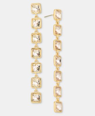 Crystal Linear Drop Earrings
