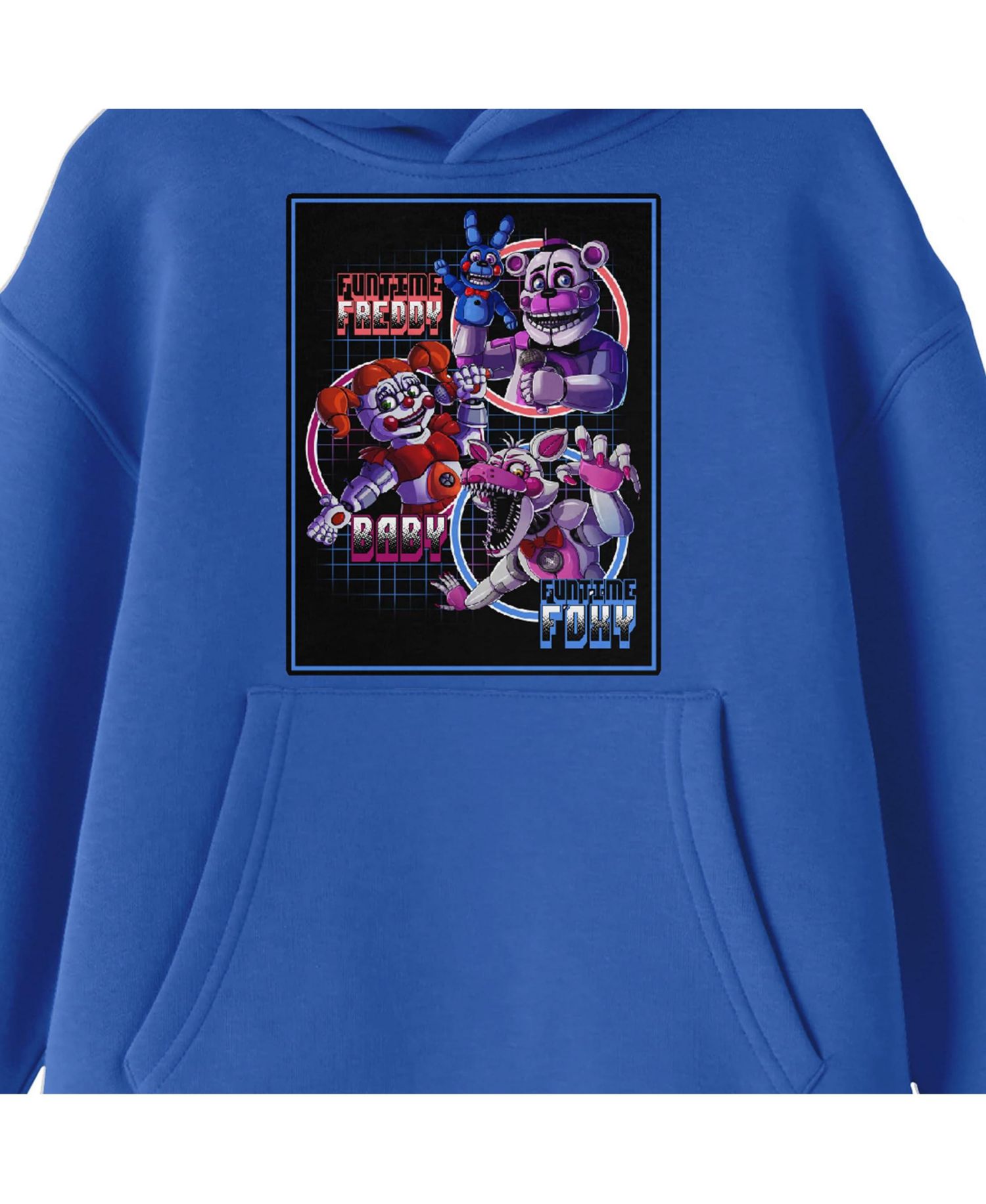 Bioworld Fun Time Characters Youth Royal Blue Hoodie-L
