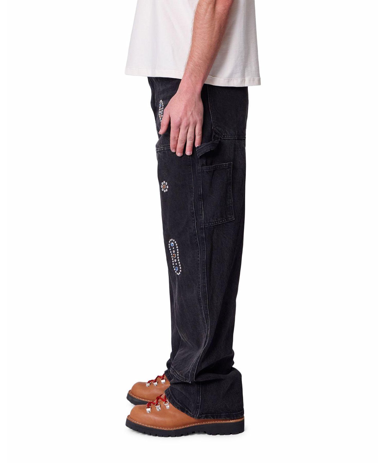 Men's Ultra Baggy Western Jewel Jeans