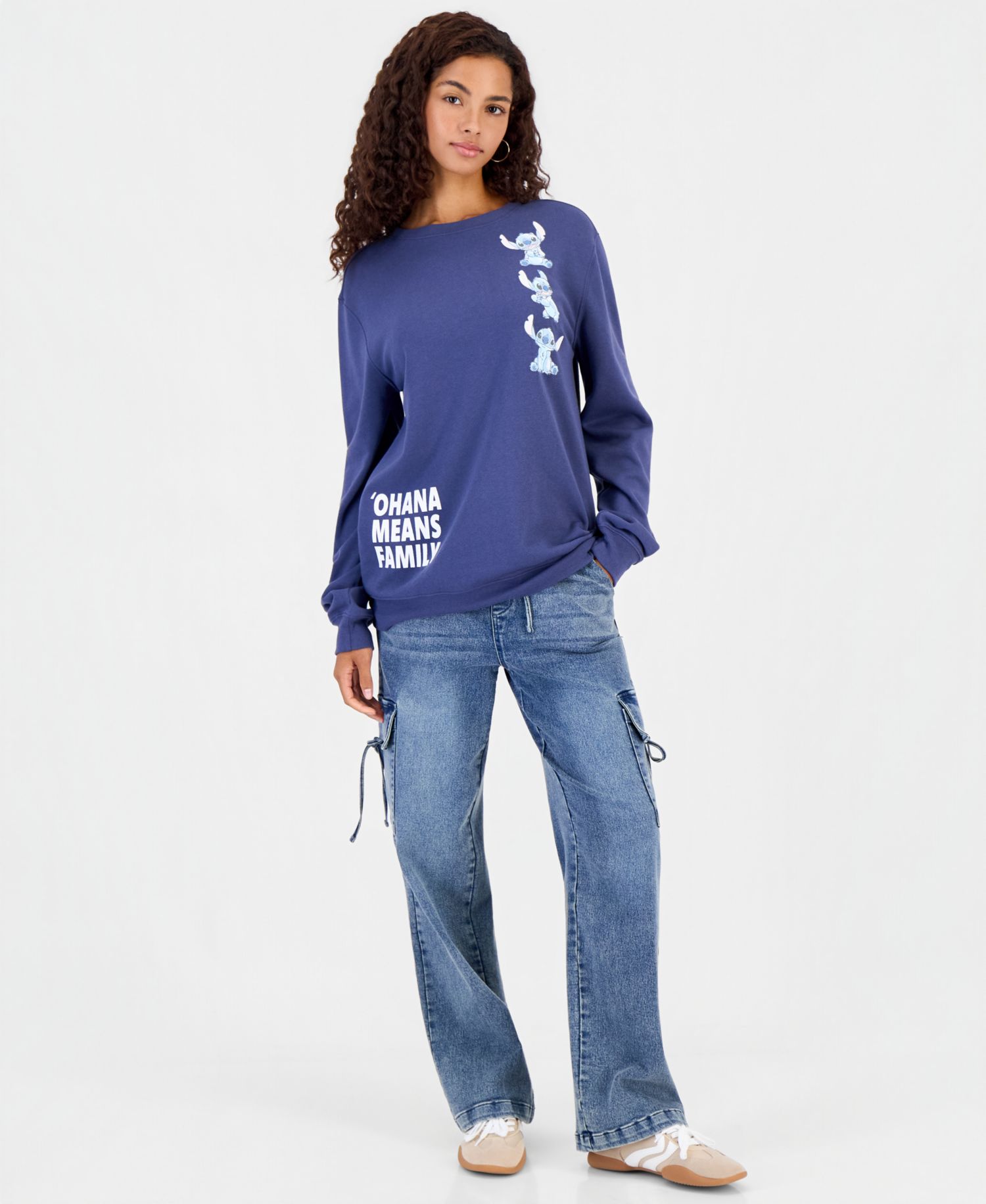 Women's Stitch Ohana Graphic Long-Sleeve Sweatshirt