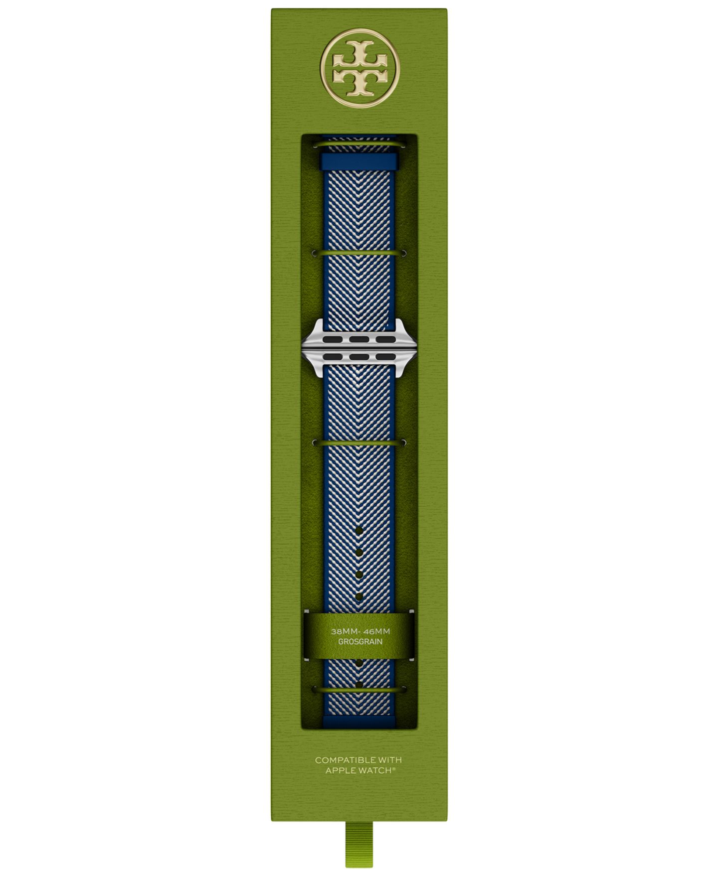 Женский ремешок для часов Tory Burch Blue Leather Kira Band for Apple Watch — фото 5