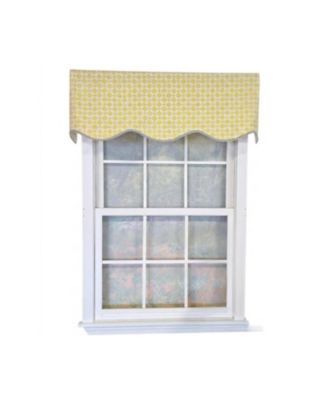 Blast Trimmed Provance Window Valance 100% Cotton Lined Rod Pocket