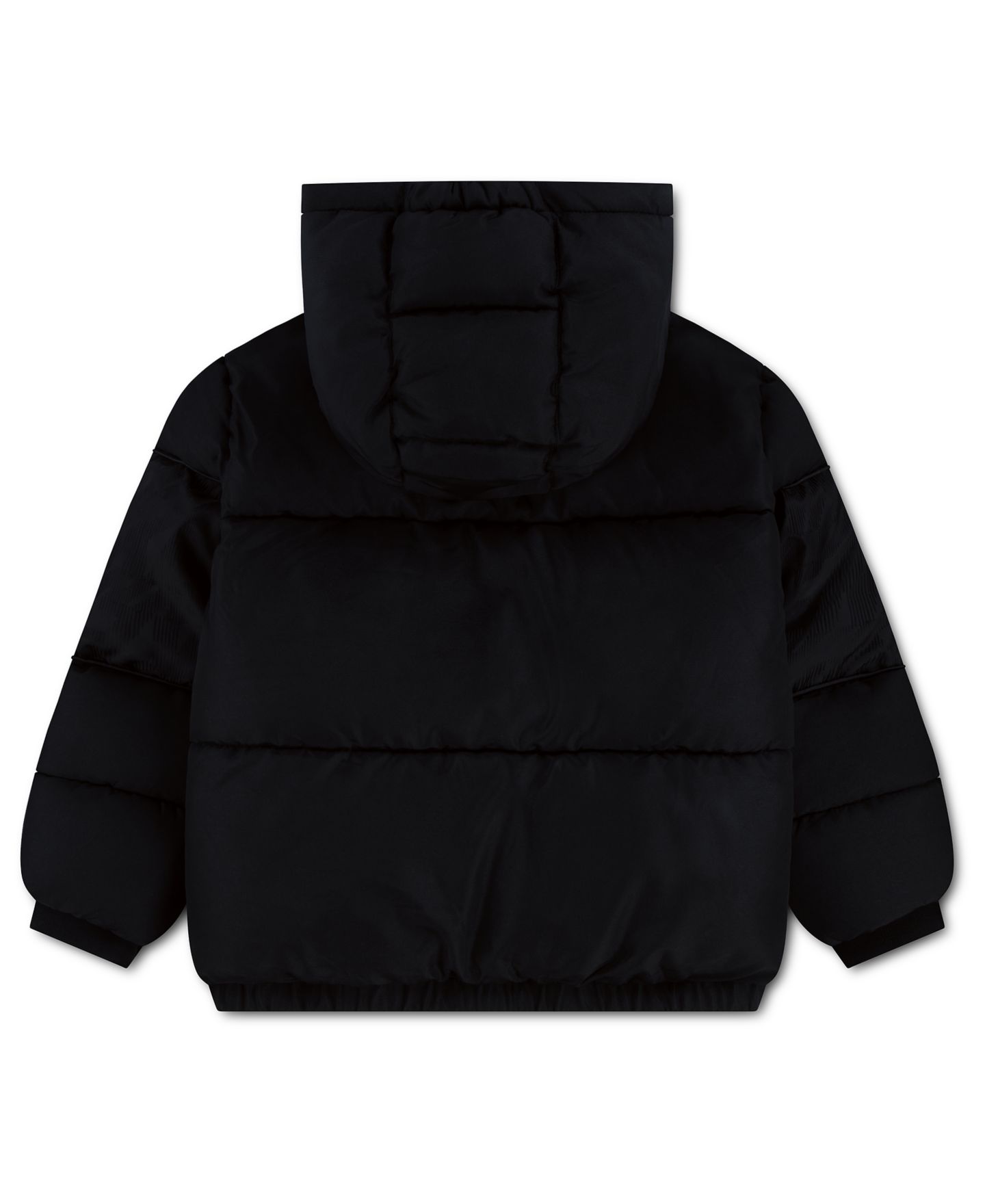 Куртка Nike Jacquard Logo Mixed Media Puffer Jacket для мальчиков, цвет: Чёрный — фото 2