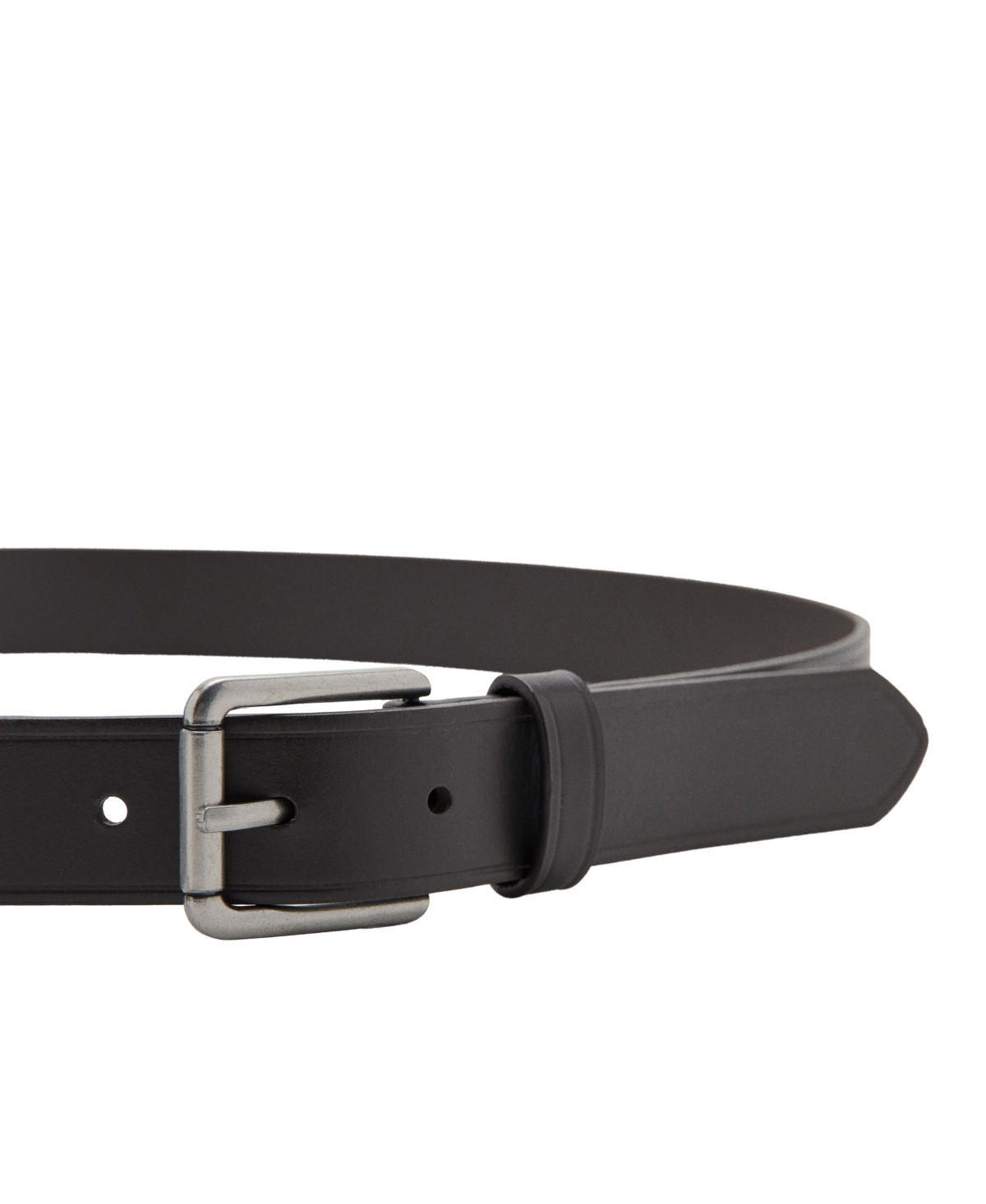Mango Men's Square Buckle Leather Belt