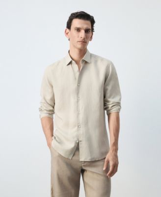 Men's Regular Fit Linen Lyocell Shirt