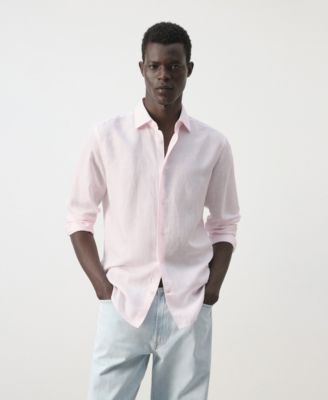Men's Regular Fit Linen Lyocell Shirt