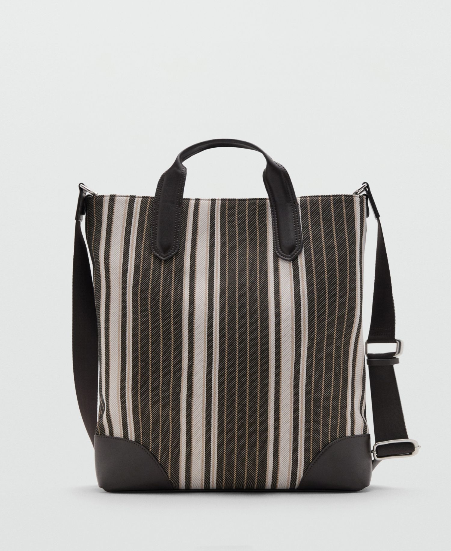 Men's Striped Tote Bag
