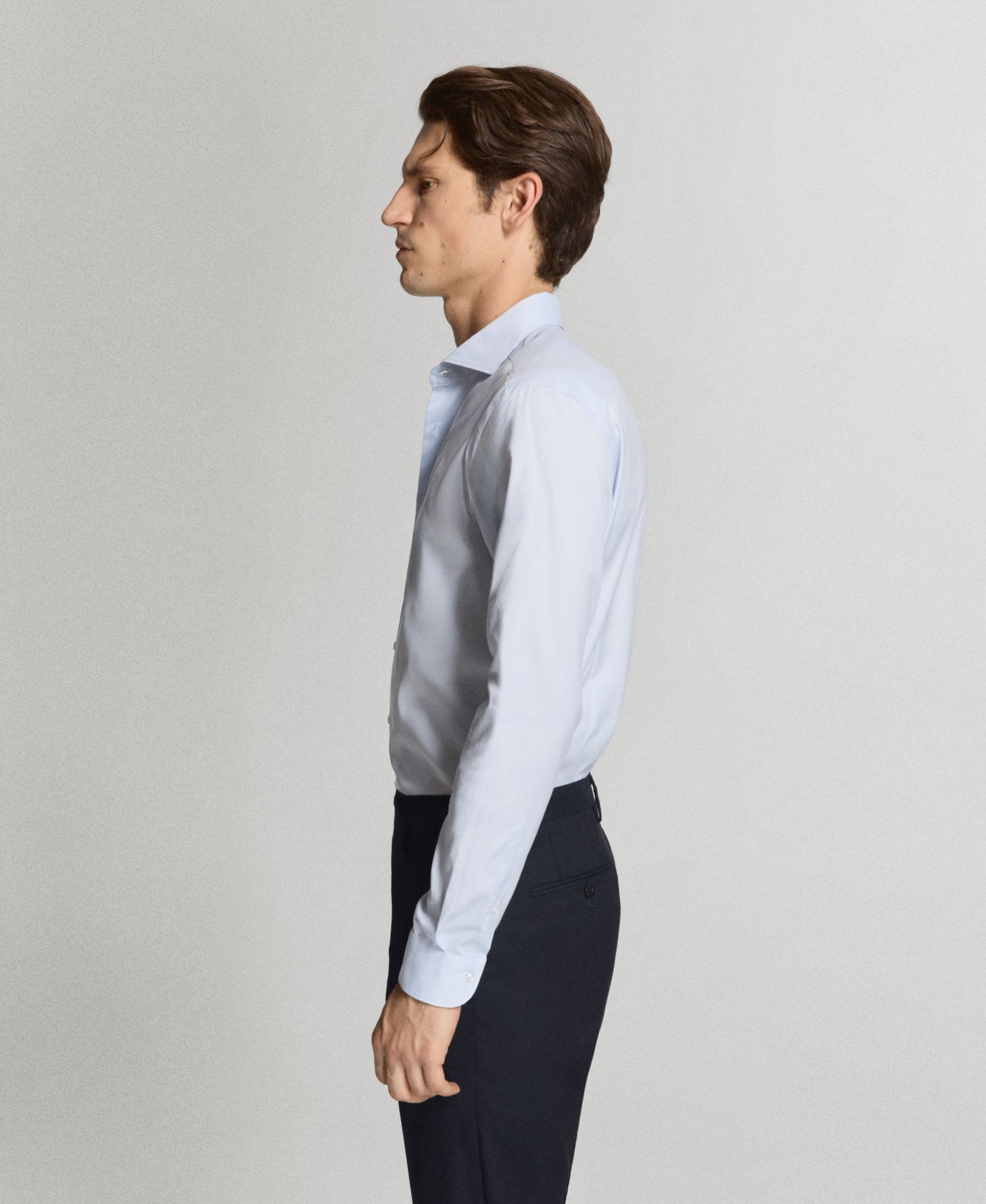 Men's Cotton Slim-Fit Suit Shirt
