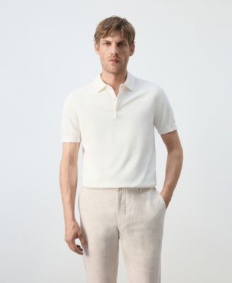 Men's Cotton Fine-Knit Polo Shirt
