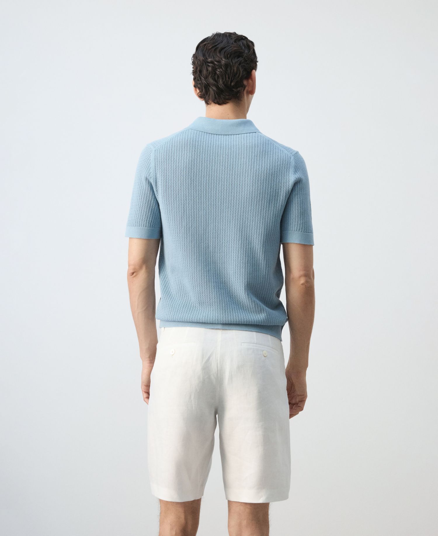 Men's Cotton Knitted Polo Shirt
