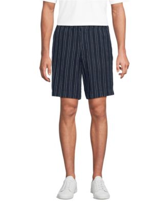 Men's 7" Linen Cotton Elastic Waist Short