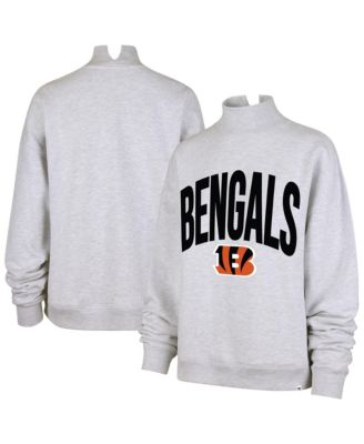 Women's Gray Cincinnati Bengals Subtle Muse Mock Neck Sweatshirt