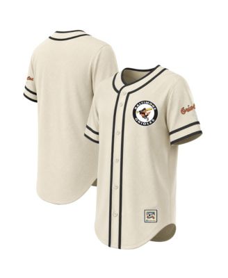 Men's Natural Baltimore Orioles Throwback Fashion Jersey