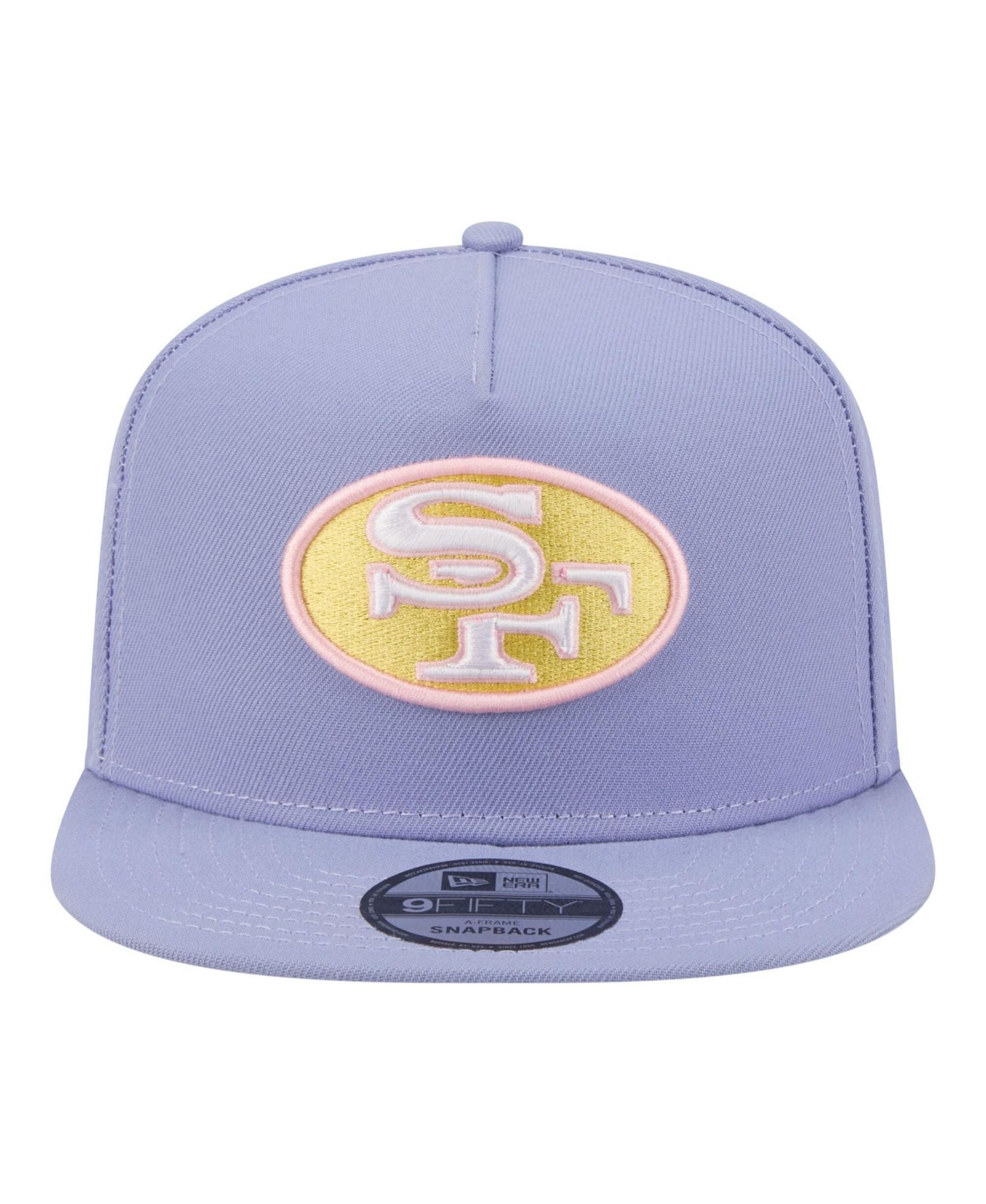 Men's Lavender San Francisco 49ers Bloom A-Frame 9FIFTY Snapback Hat
