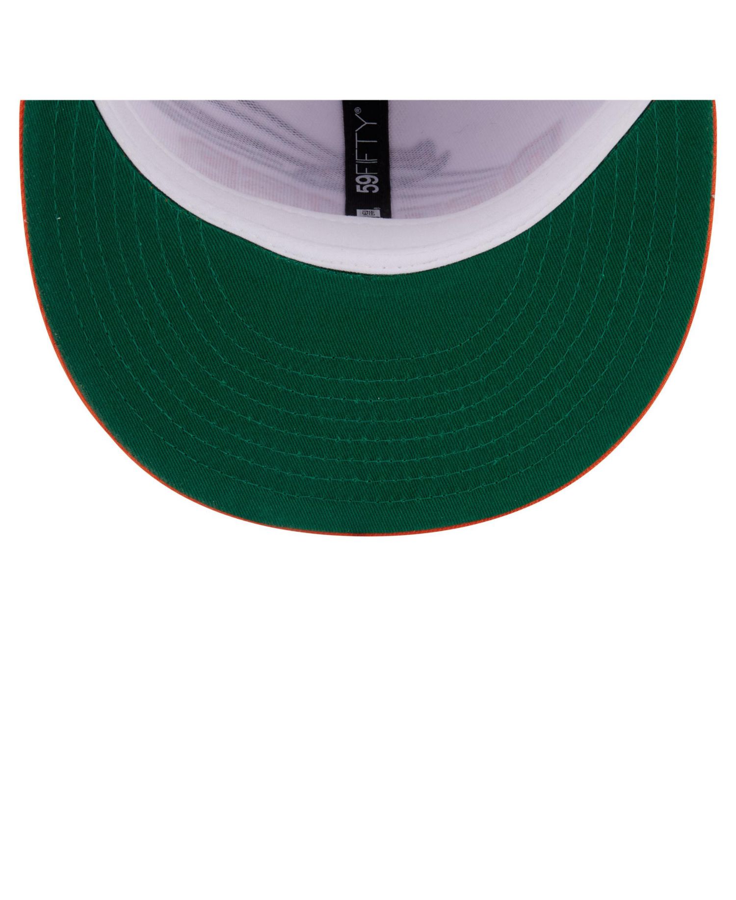 Men's White/Orange Denver Broncos Retro Swoop 59FIFTY Fitted Hat