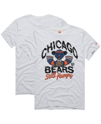 Men's Ash Chicago Bears NFL x Grateful Dead Tri-Blend T-Shirt