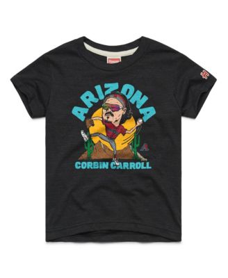 Big Boys and Girls Corbin Carroll Charcoal Arizona Diamondbacks Caricature Tri-Blend T-Shirt