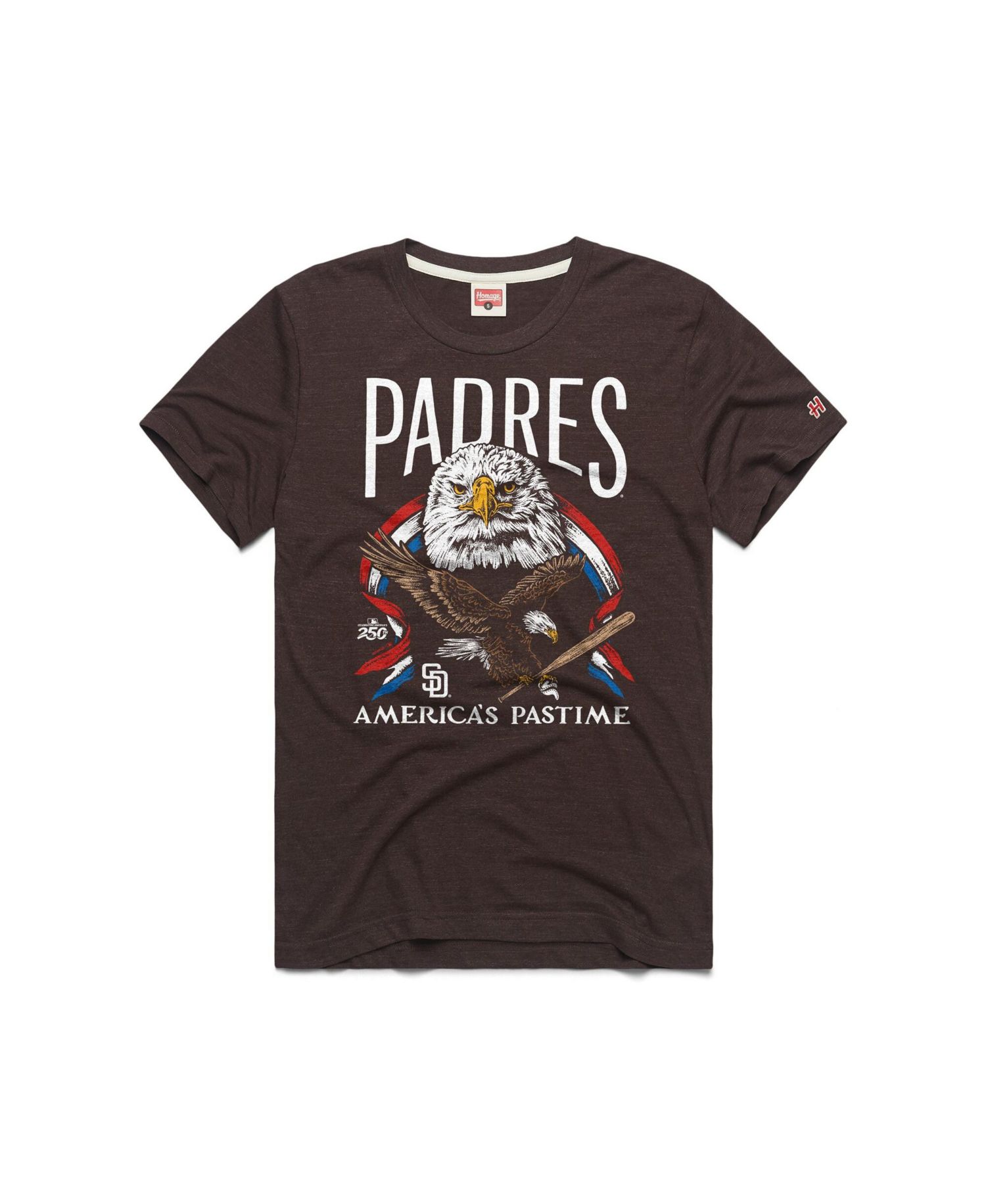 Men's Brown San Diego Padres America's Pastime Tri-Blend T-Shirt