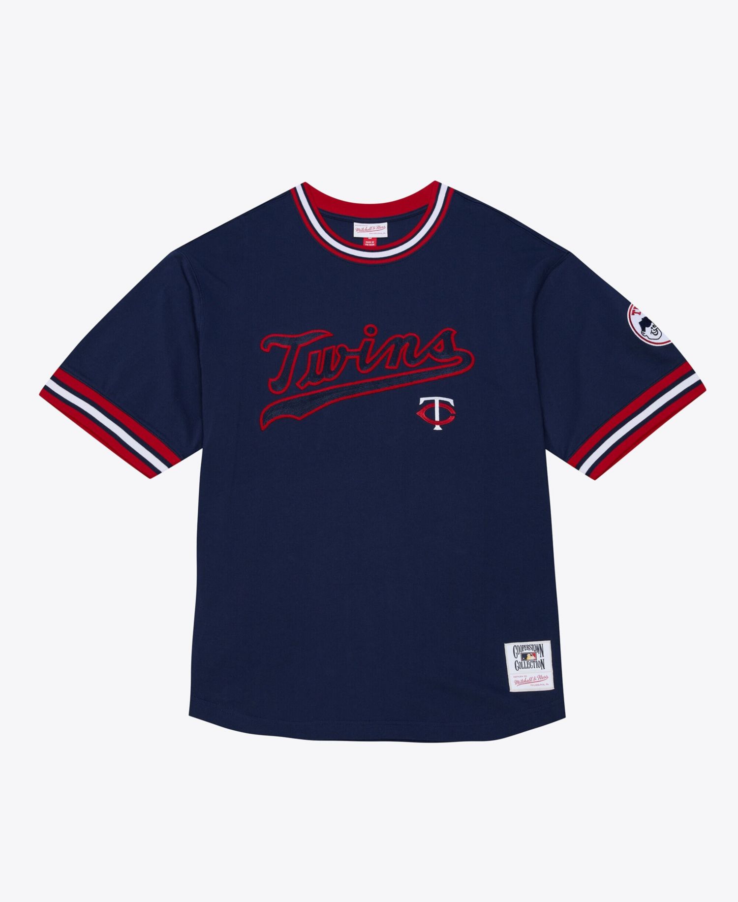 Men's Navy Minnesota Twins Wild Pitch Ringer T-Shirt