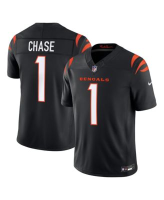 Men's Ja'Marr Chase Black Cincinnati Bengals Vapor F.U.S.E. Stitched Limited Jersey