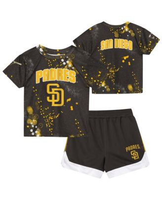 Toddler 2- Pack Brown San Diego Padres Pinch Hitter T-Shirt and Shorts Set