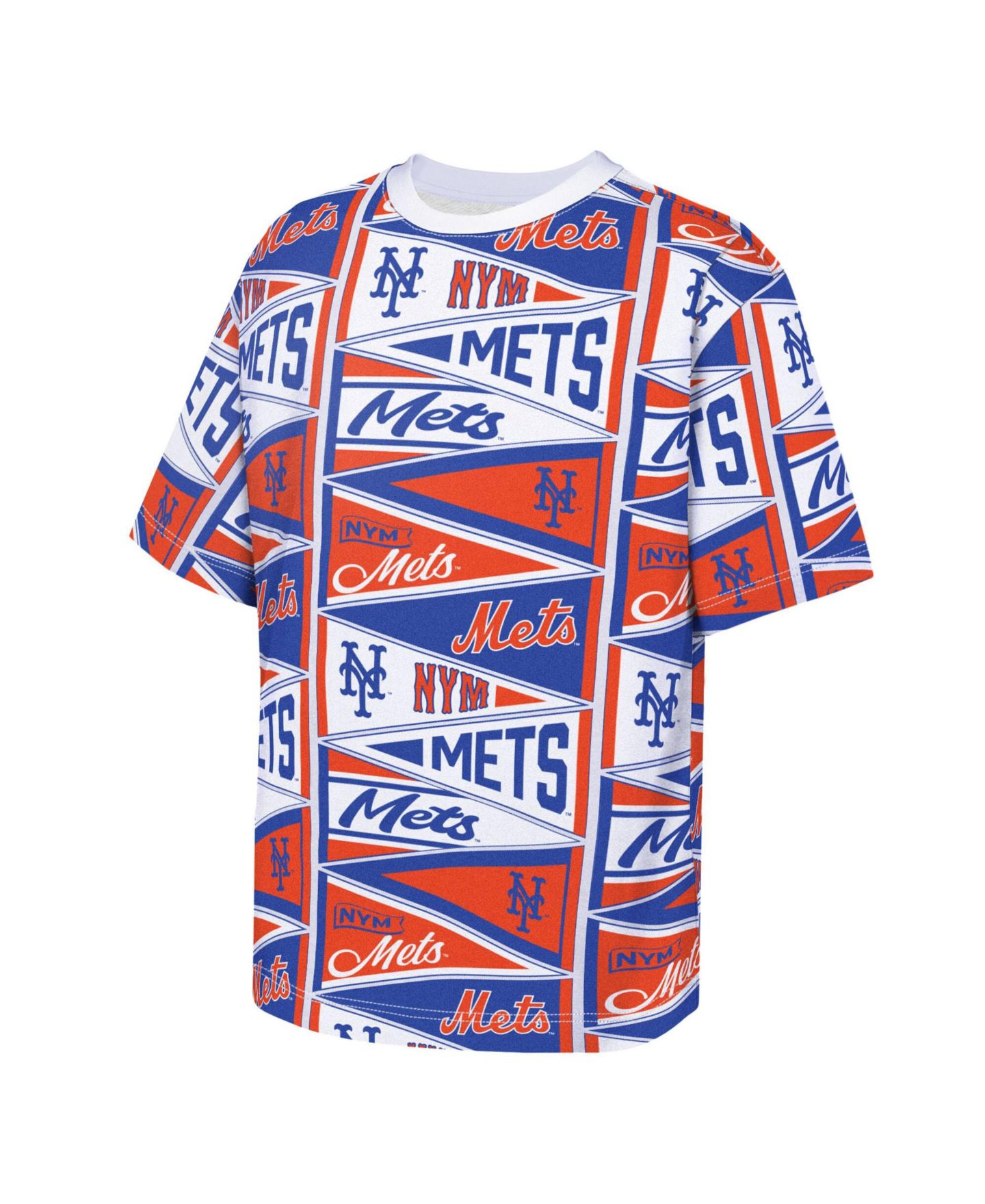 Детская футболка Outerstuff Orange New York Mets All-Over Pennant — фото 3