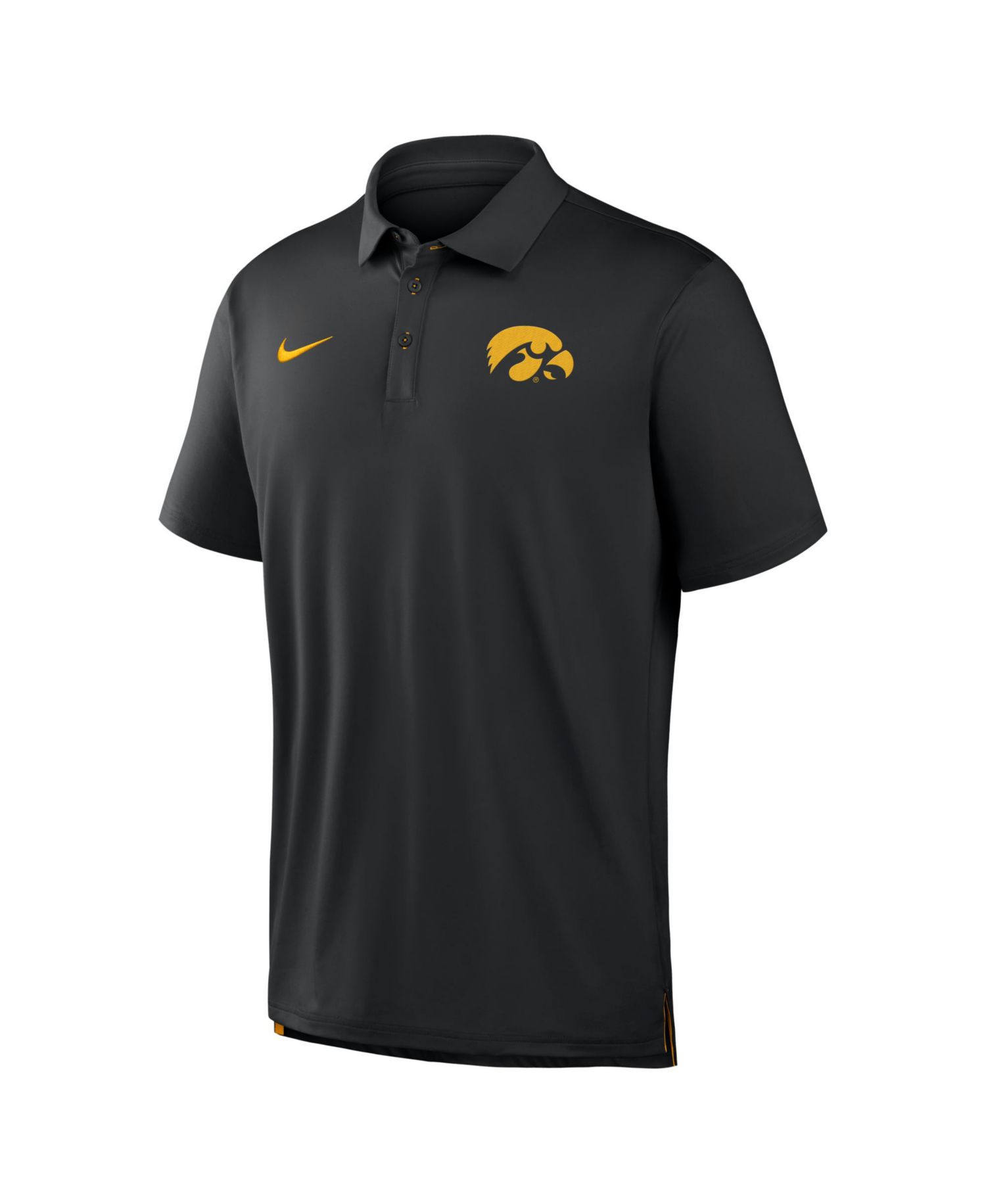 Men's Black Iowa Hawkeyes 2026 Sideline Tour Dri-FIT Polo Shirt