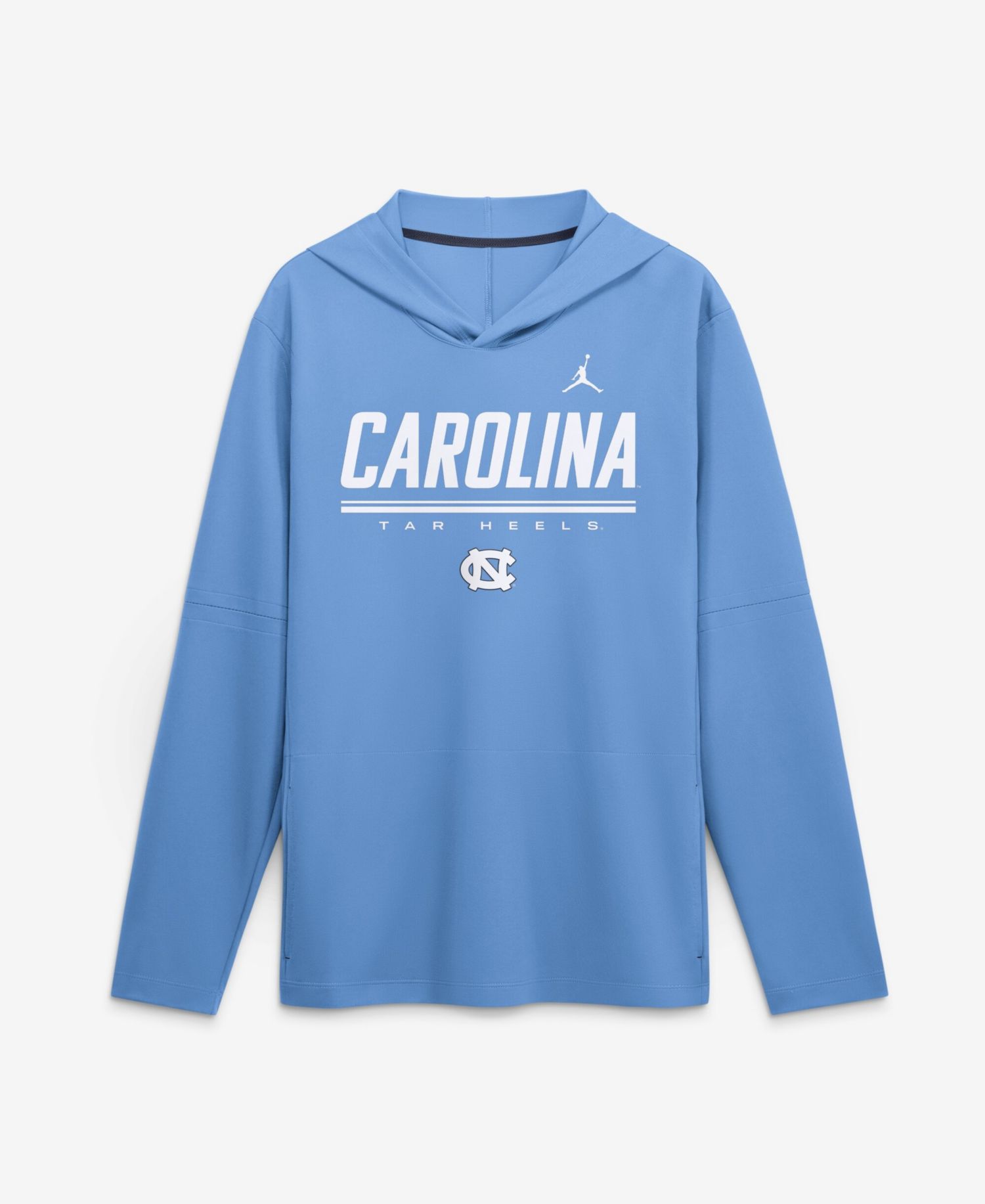 Men's Carolina Blue North Carolina Tar Heels 2026 Sideline Lightweight Long Sleeve Hooded Dri-FIT T-Shirt