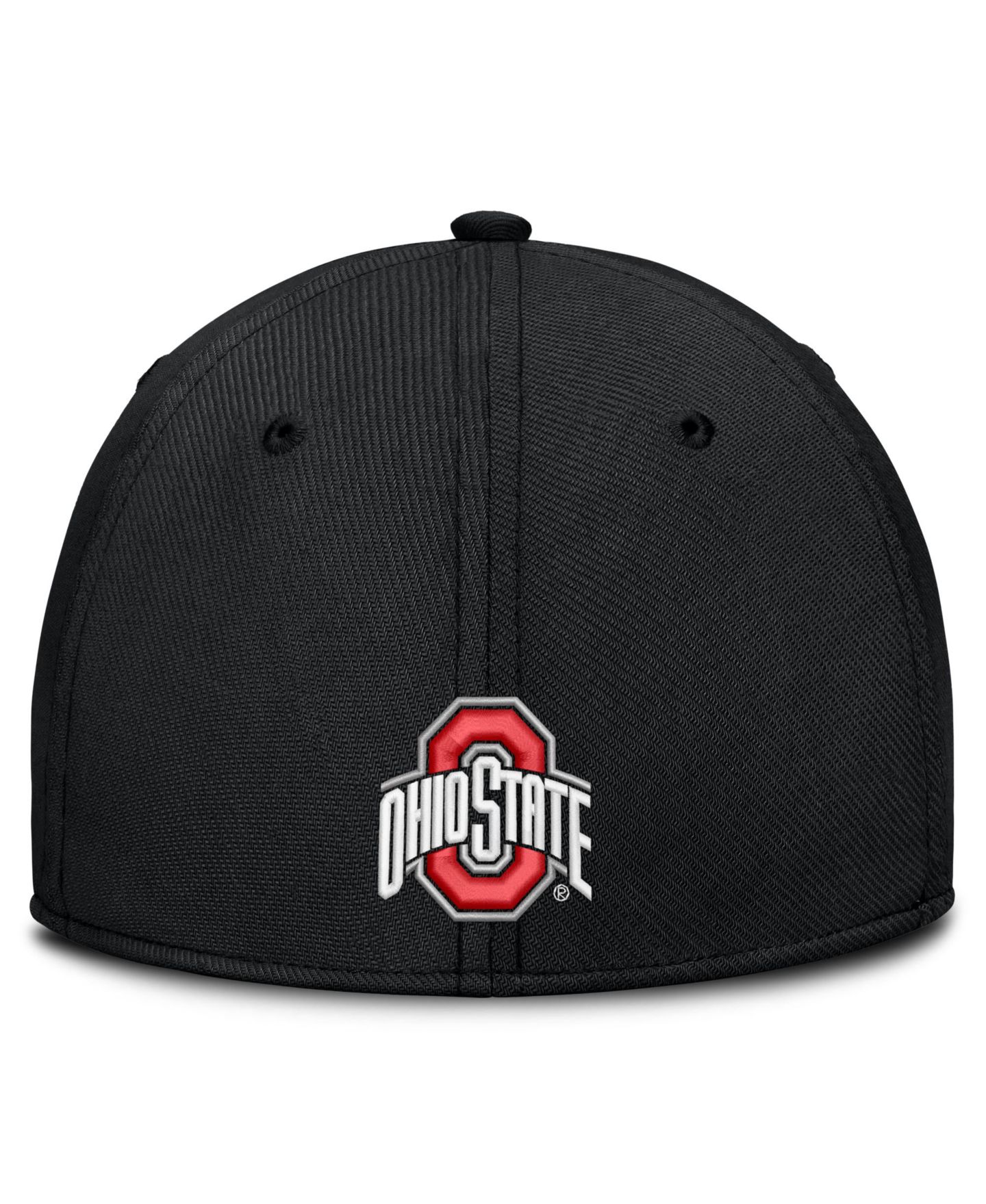 Мужской головной убор Nike Black Ohio State Buckeyes Game Day Rise Swooshflex Hat — фото 2