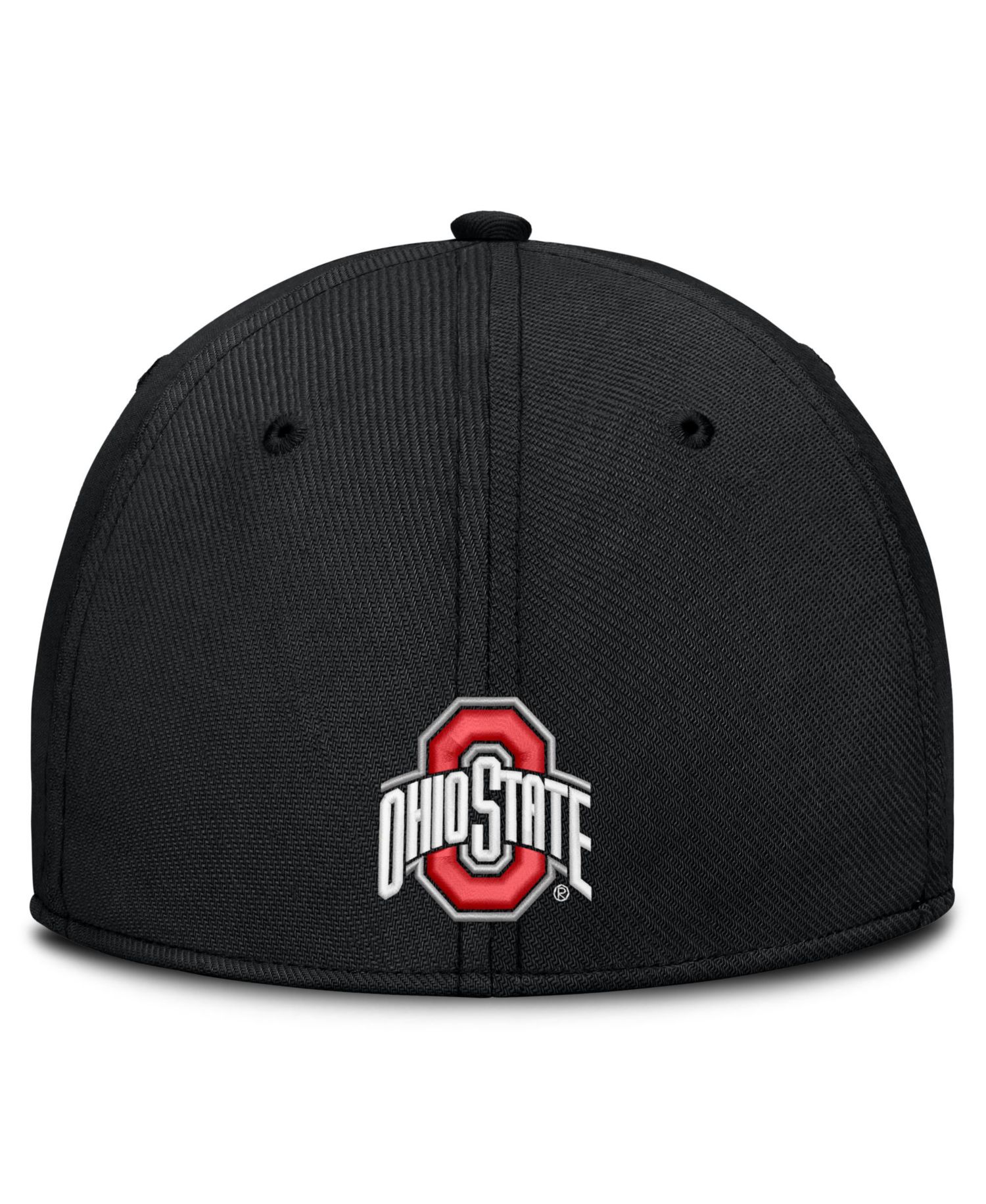 Men's Black Ohio State Buckeyes Game Day Rise Swooshflex Hat