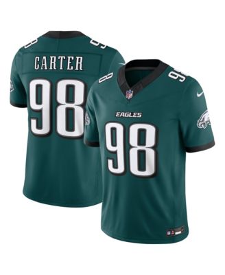 Men's Jalen Carter Midnight Green Philadelphia Eagles Vapor F.U.S.E. Stitched Limited Jersey