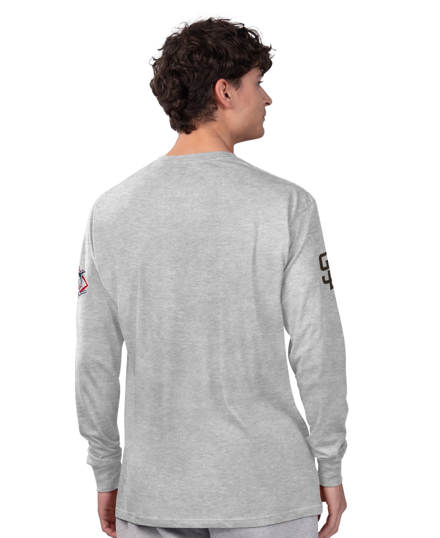 Men's 2-pack Heather Gray/Brown San Diego Padres Long Sleeve Short Sleeve T-Shirt
