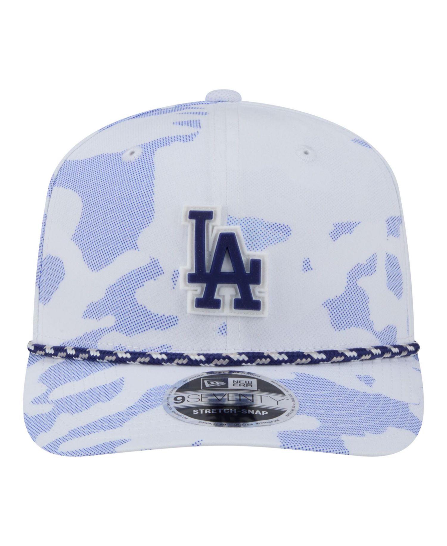 Men's White Los Angeles Dodgers Camo Rope 9SEVENTY Adjustable Hat