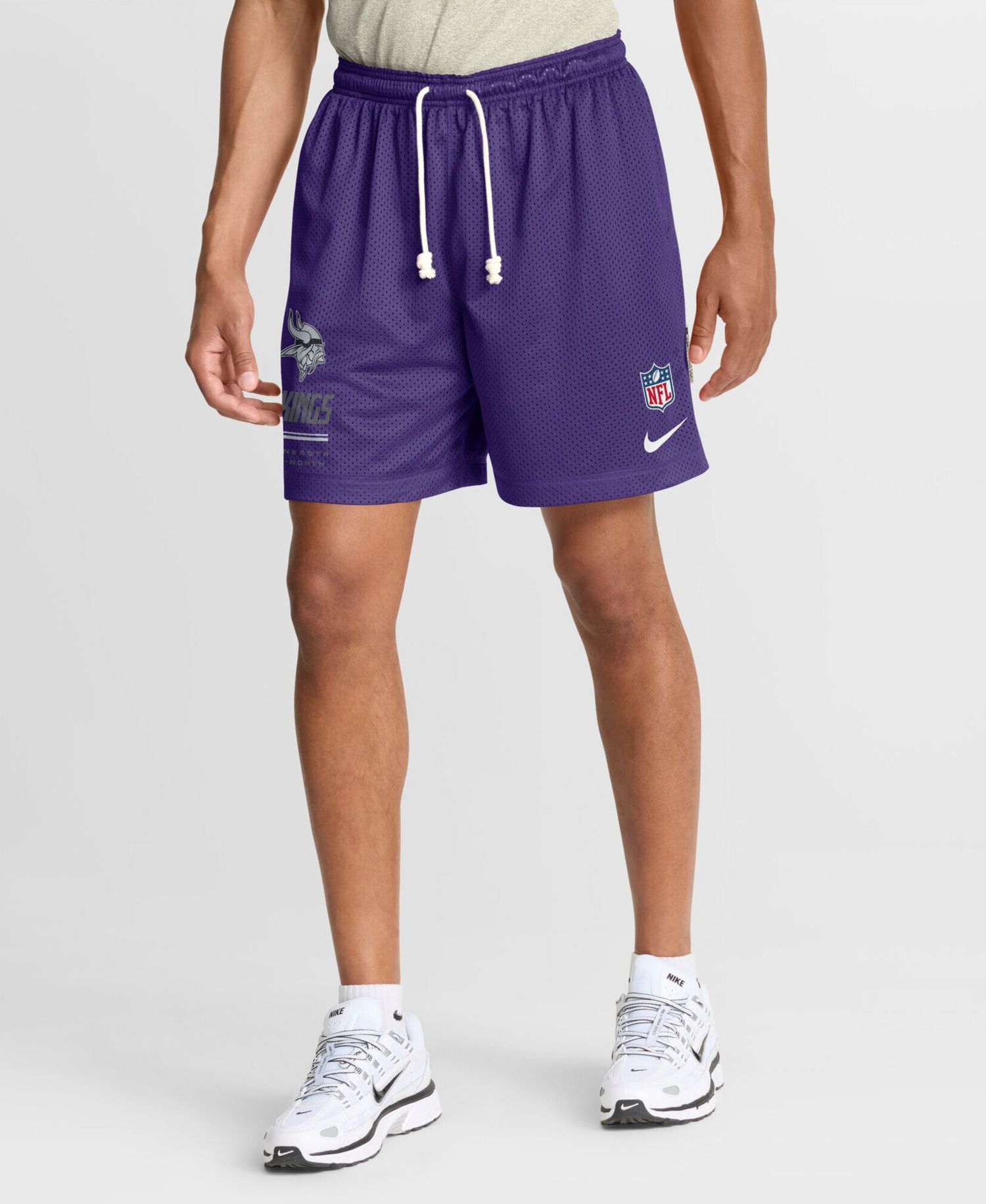 Men's Purple/Platinum Minnesota Vikings Sideline Standard Issue Dri-FIT Reversible Shorts