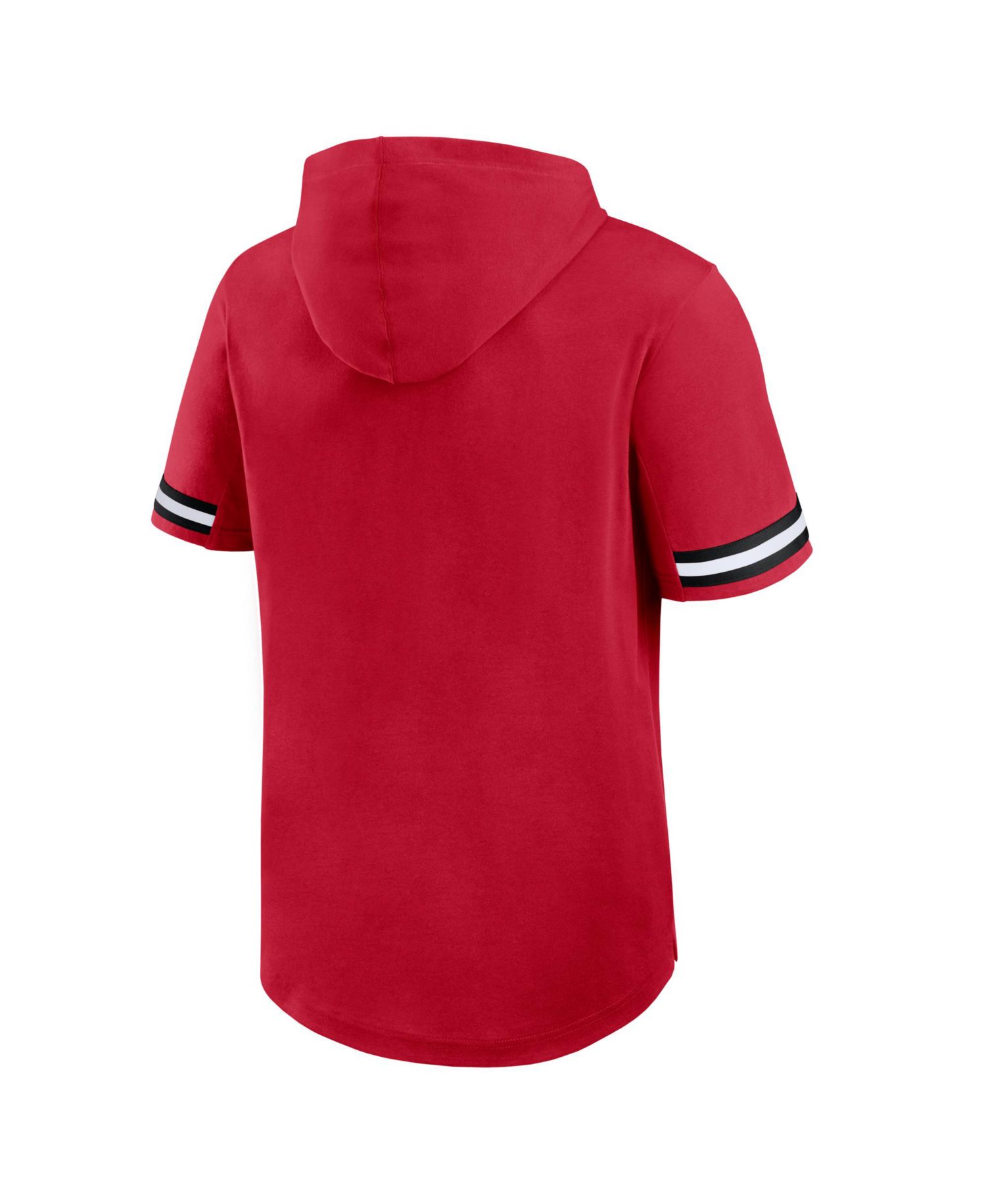 Men's Red Atlanta Falcons Optimal Play Short Sleeve Hooded T-Shirt