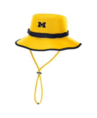 Men's Gold Michigan Wolverines 2026 Sideline Apex Boonie Bucket Hat