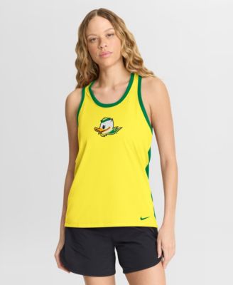 Women's Yellow Oregon Ducks Racerback Tank Top