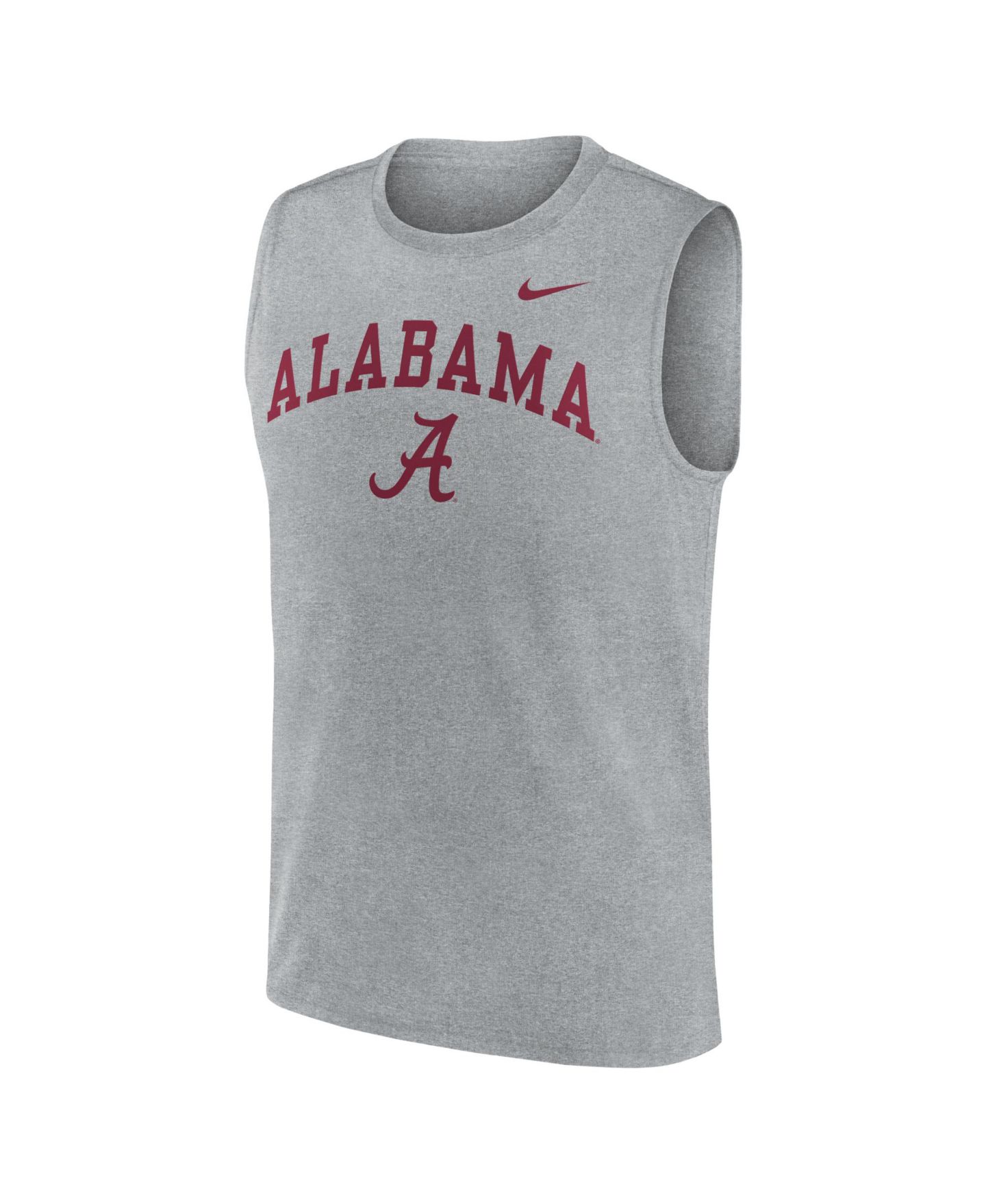 Мужская футболка Nike Heather Gray Alabama Crimson Tide Primetime Legend Arch Dri-FIT Muscle — фото 3